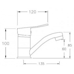 Bateria umywalkowa KUCHINOX MADERA BQM_026D
